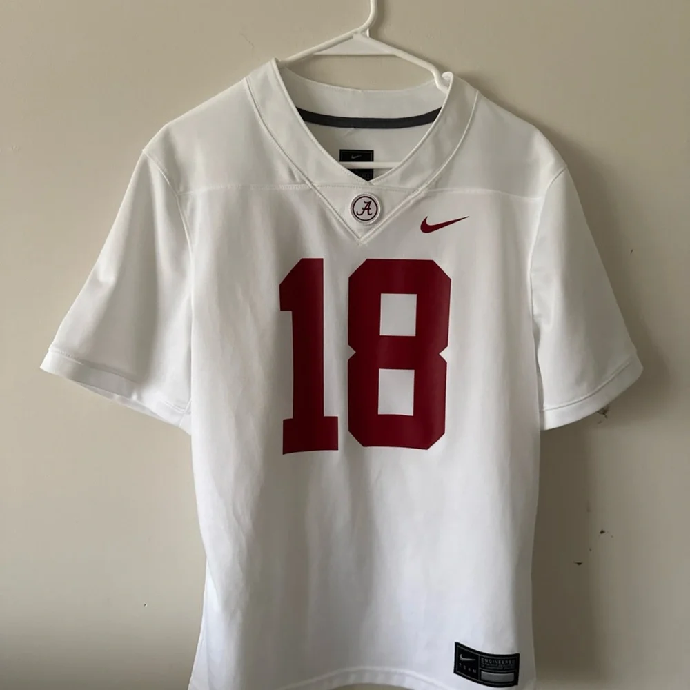 Nike Kids White and Red Jersey - Picture 1 of 6